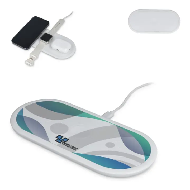 3in1 15W wireless charger compatible with phones /Apple Watch/AirPod - LT95560 (gadzety reklamowe)